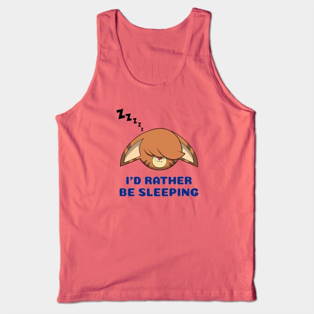kittyswat Claire I'd Rather Be Sleeping Tank Top by kittyswat